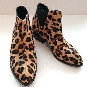 Steve Madden woman boot Brown leopard print 6.5B